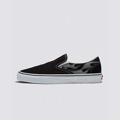 Tenis Vans Reflective Flame Classic Slip-On Mujer Negras | CO652973